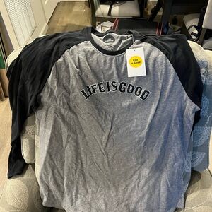 Life is Good XL Long T-Shirt